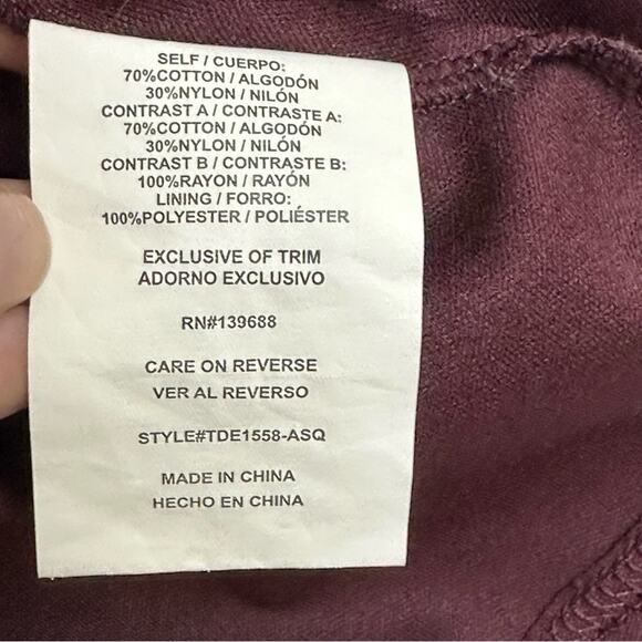 Altar’d State Women’s Burgundy Lace Sleeveless Dress with Button Back - Size M - Picture 9 of 10